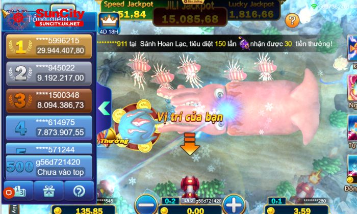 ban ca 4 Game thủ nên quan sát kỹ mục tiêu và lựa chọn loại đạn phù hợp nhất
